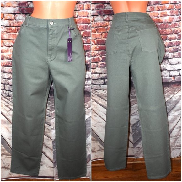 Gloria Vanderbilt Denim - Gloria Vanderbilt 12 Amanda Classic Mid Rise Desert Sage